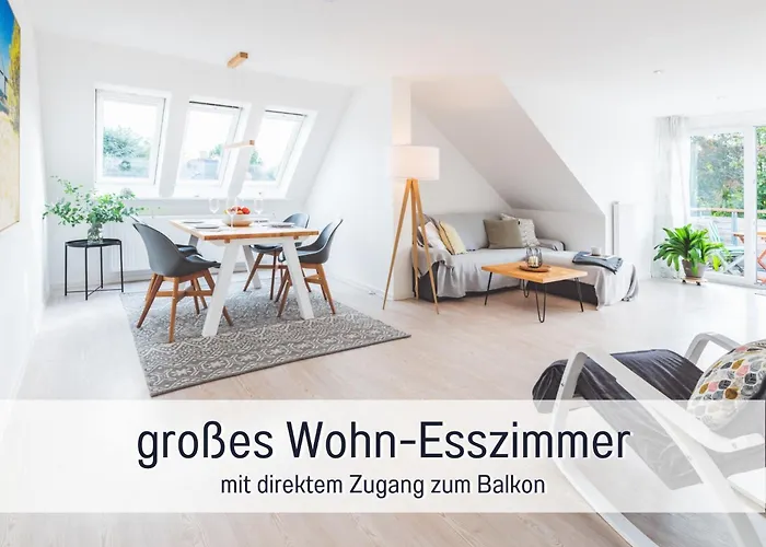 Casa Ueberall - Ruhige Dg-ferienwohnung Fuer 2 Erwachsene In Burg - Balkon Mit Abendsonne, Hochwertige Ausstattung, Ueberdachter E-bike-stellplatz, Naehe Zur Altstadt & Restaurants Fehmarn