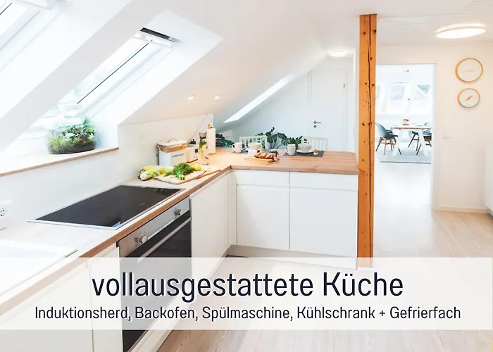 Casa Ueberall - Ruhige Dg-ferienwohnung Fuer 2 Erwachsene In Burg - Balkon Mit Abendsonne, Hochwertige Ausstattung, Ueberdachter E-bike-stellplatz, Naehe Zur Altstadt & Restaurants * Fehmarn