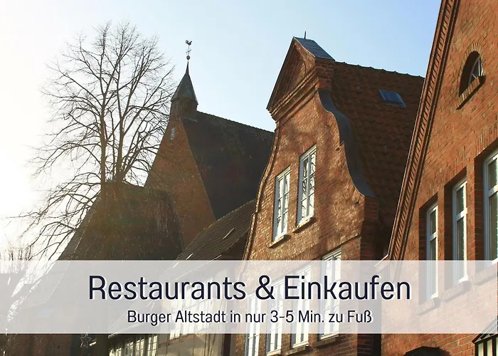 Appartement Casa Ueberall - Ruhige Dg-ferienwohnung Fuer 2 Erwachsene In Burg - Balkon Mit Abendsonne, Hochwertige Ausstattung, Ueberdachter E-bike-stellplatz, Naehe Zur Altstadt & Restaurants Fehmarn